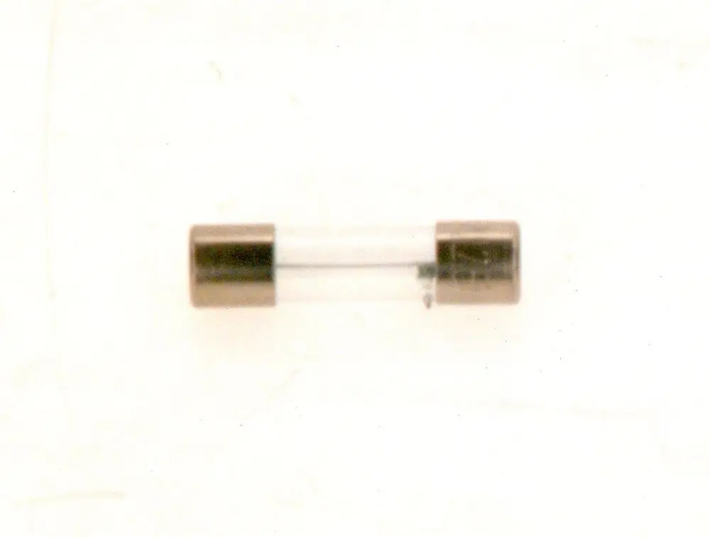 Bosch Sicherung in zylindrischer Form mit metallischen Endkappen und transparentem Glaskörper.